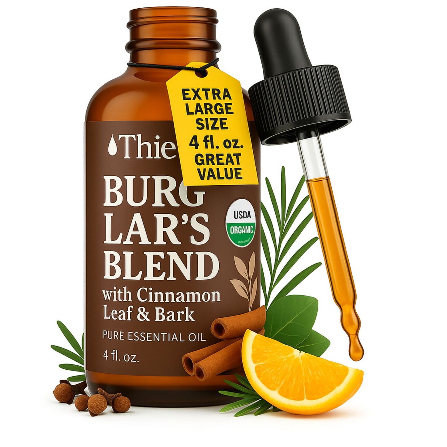 THIEVA's Burglar's Blend Essential Oil (4Oz) — USDA Organic