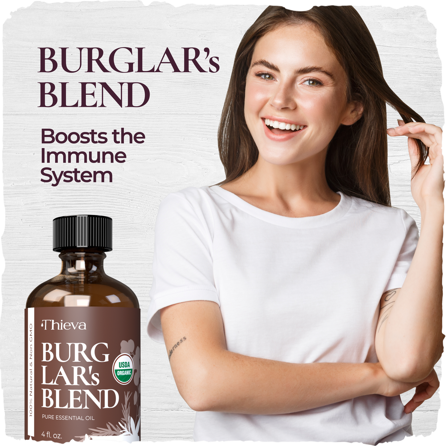 THIEVA's Burglar's Blend Essential Oil (4Oz) — USDA Organic