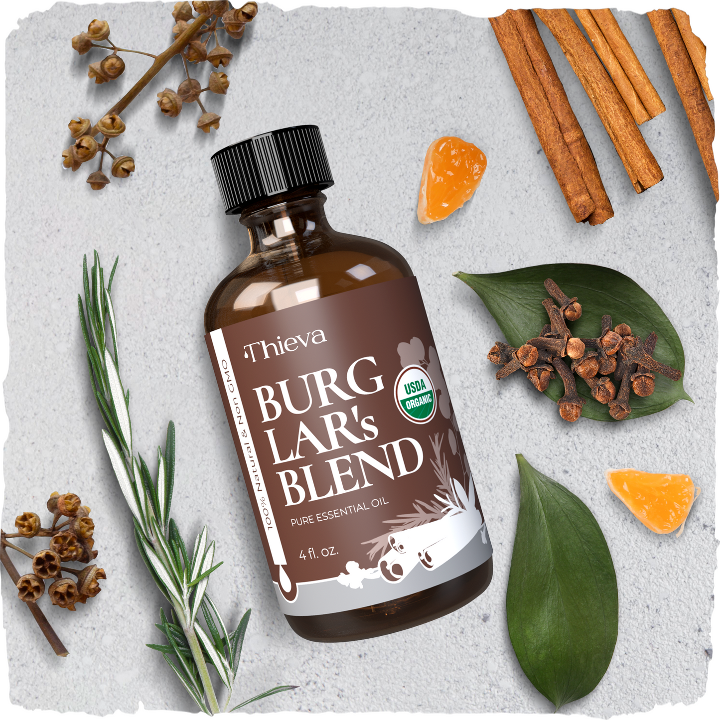 THIEVA's Burglar's Blend Essential Oil (4Oz) — USDA Organic